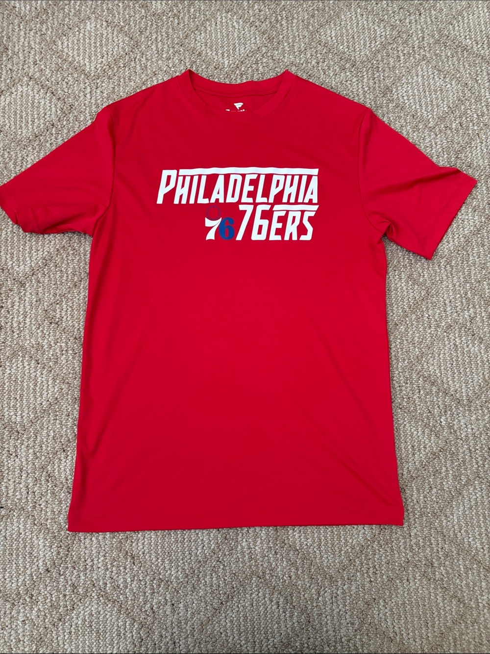 Fanatics Red Philadelphia 76ers Graphic Tee